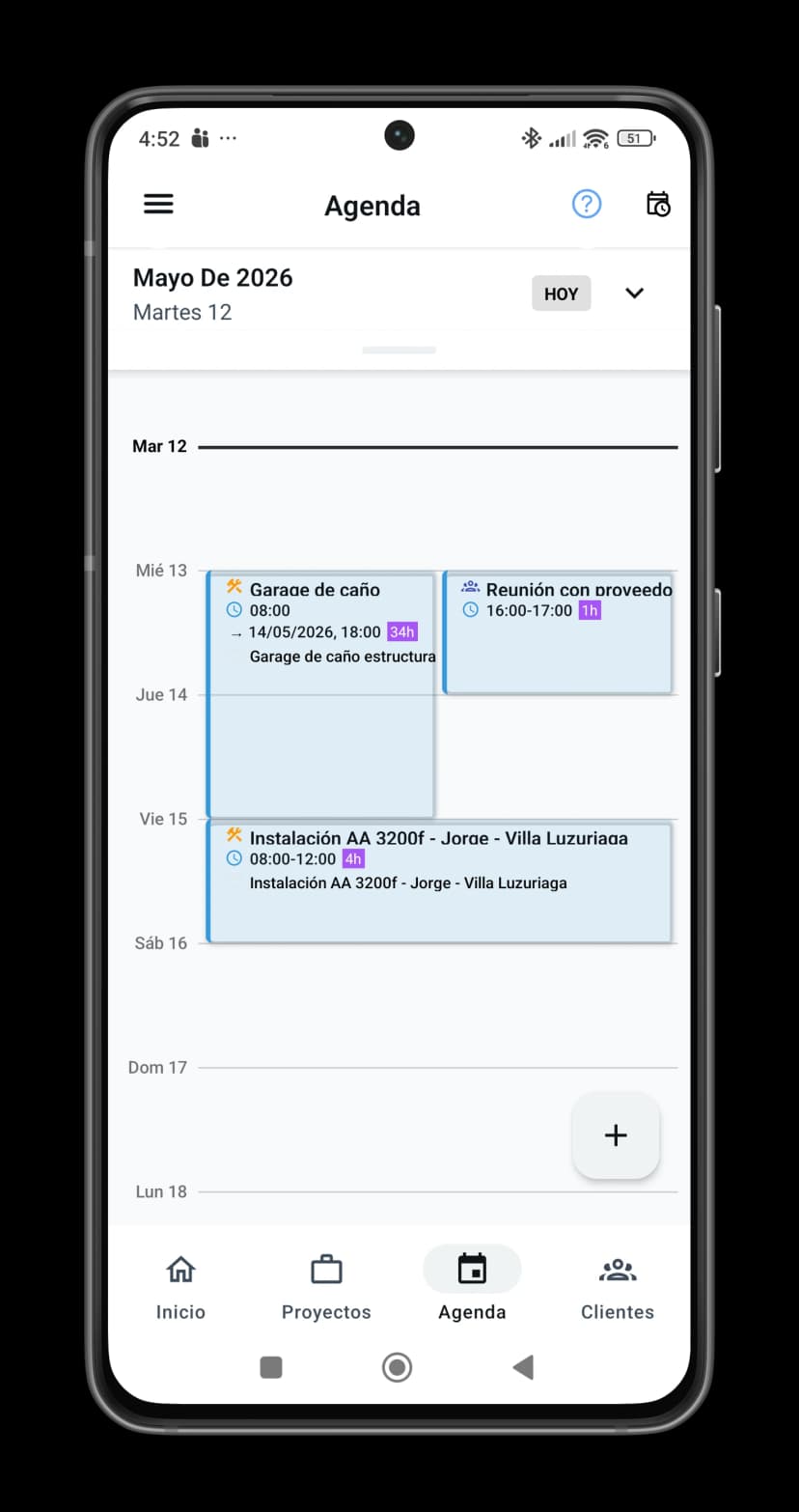 Agenda y recibo 1